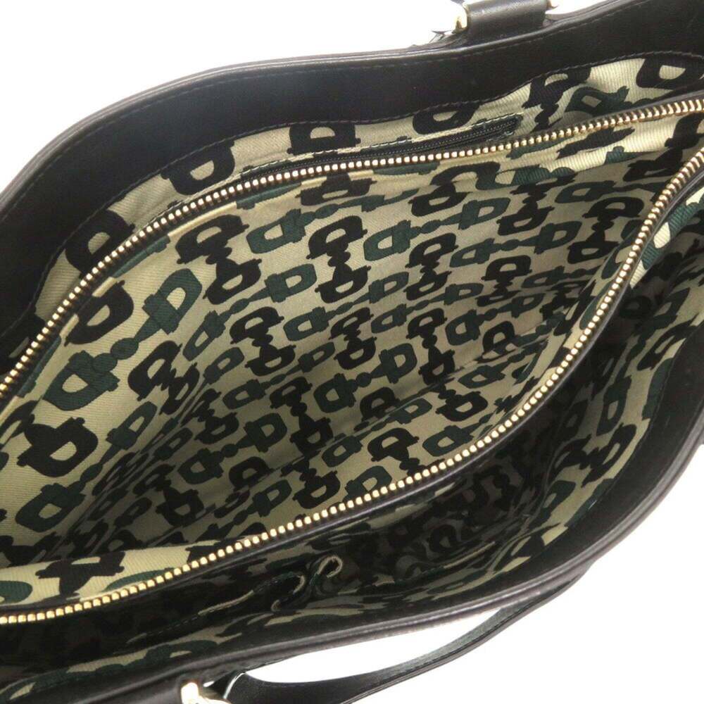GUCCI Authentic Black Leather Tote Bag - Picture 9 of 10